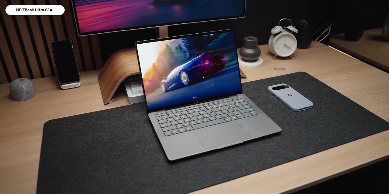 The HP ZBook Ultra G1a on the desk, the machine behind the price comparison