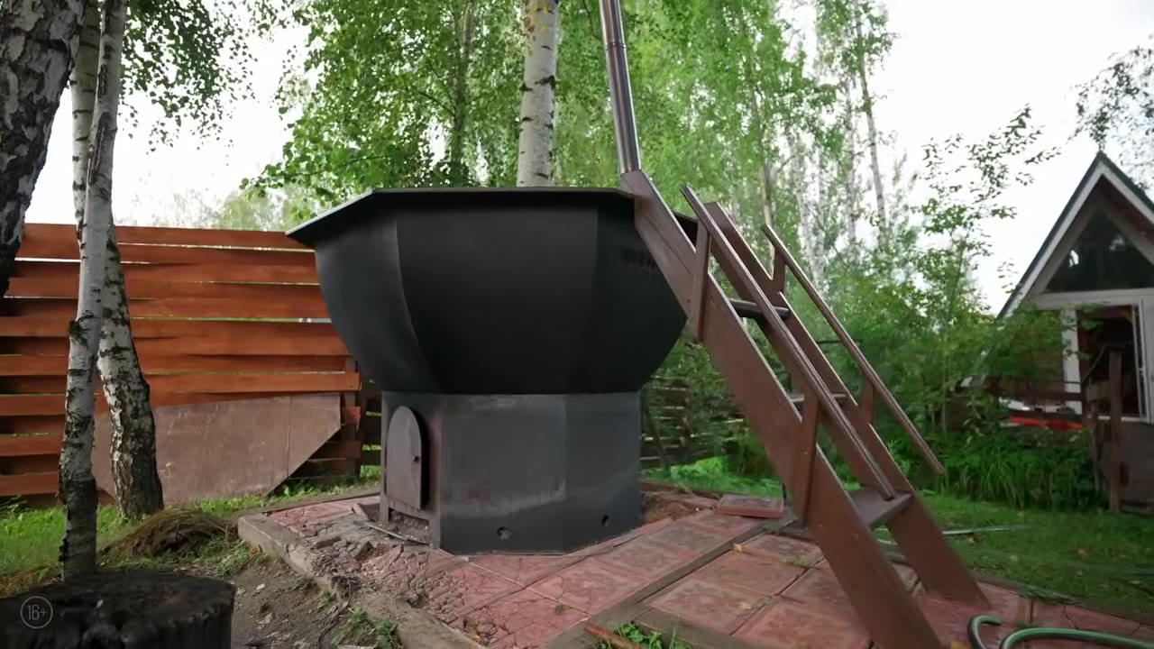 Чаны из нержавейки — новое поколение: не обжигают, ухода меньше, большая топка, топится два часа